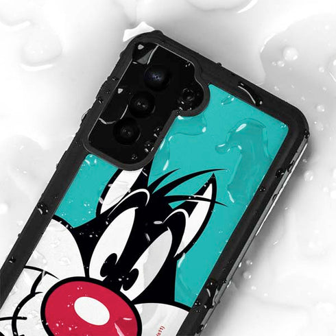 Looney Tunes Sylvester Zoomed In Galaxy S23 Plus Waterproof Case