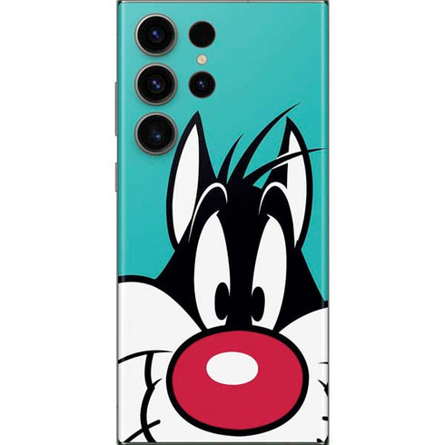 Looney Tunes Sylvester Zoomed In Galaxy S23 Ultra Skin