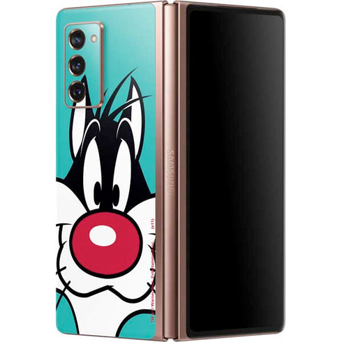 Looney Tunes Sylvester Zoomed In Galaxy Z Fold2 5G Skin