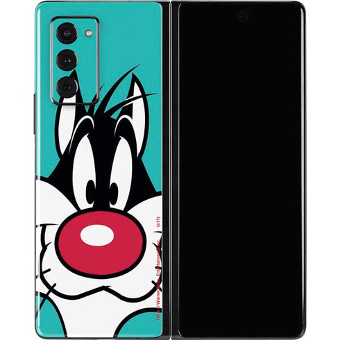 Looney Tunes Sylvester Zoomed In Galaxy Z Fold2 5G Skin