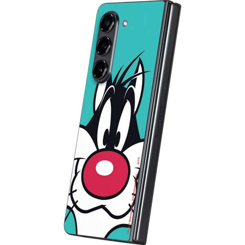 Looney Tunes Sylvester Zoomed In Galaxy Z Fold5 5G Skin