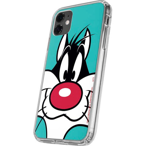 Looney Tunes Sylvester Zoomed In iPhone 11 Clear Case