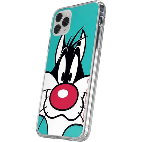 Looney Tunes Sylvester Zoomed In iPhone 11 Pro Clear Case
