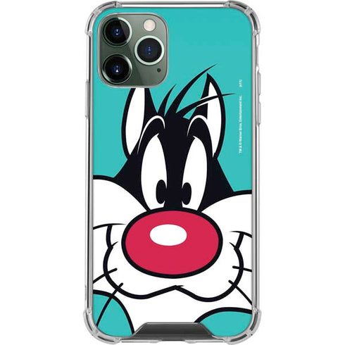 Looney Tunes Sylvester Zoomed In iPhone 11 Pro Max Clear Case