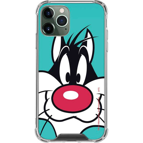 Looney Tunes Sylvester Zoomed In iPhone 12 Pro Clear Case