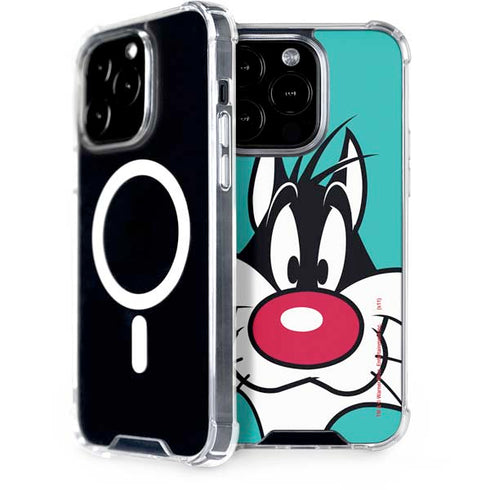 Looney Tunes Sylvester Zoomed In iPhone 13 Pro MagSafe Case