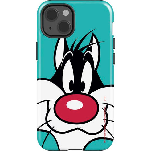 Looney Tunes Sylvester Zoomed In iPhone 15 Impact Case