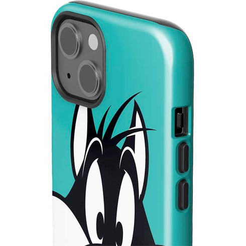 Looney Tunes Sylvester Zoomed In iPhone 15 Impact Case