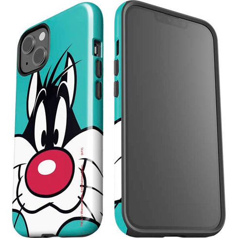 Looney Tunes Sylvester Zoomed In iPhone 15 Impact Case