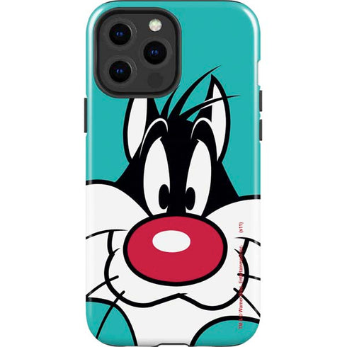 Looney Tunes Sylvester Zoomed In iPhone 15 Pro Max Impact Case