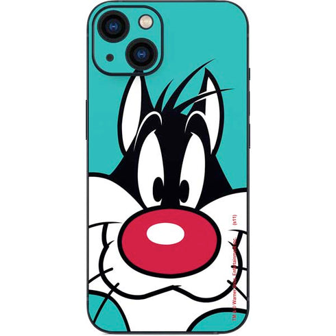 Looney Tunes Sylvester Zoomed In iPhone 14 Skin