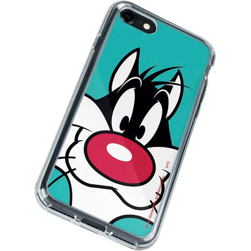 Looney Tunes Sylvester Zoomed In iPhone SE (2nd & 3rd Gen) Clear Case