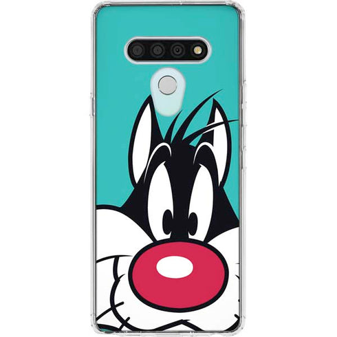 Looney Tunes Sylvester Zoomed In LG Stylo 6 Clear Case