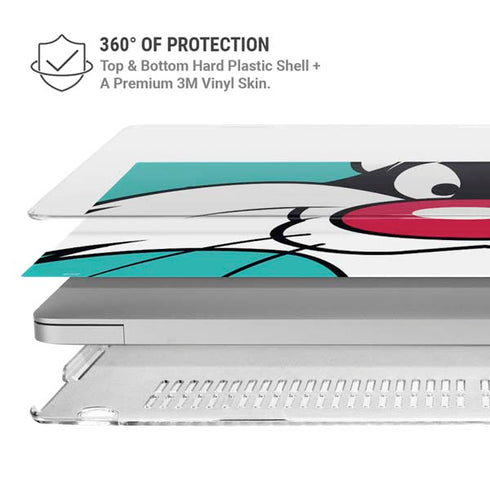 Looney Tunes Sylvester Zoomed In MacBook Pro 16in (2019-20) Case plus Skin