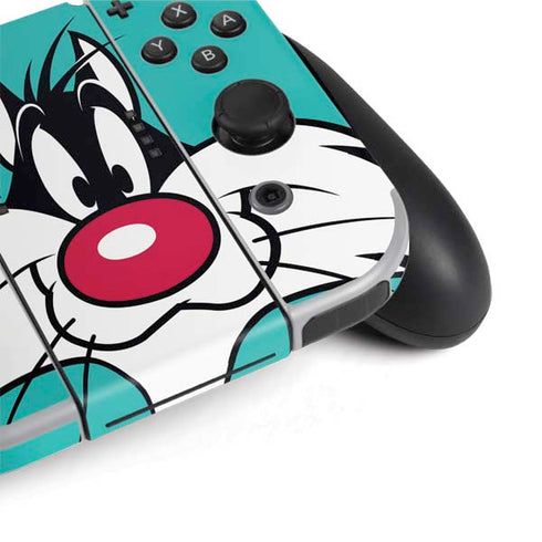 Looney Tunes Sylvester Zoomed In Nintendo Switch OLED (2021) Skin