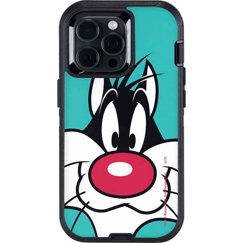 Looney Tunes Sylvester Zoomed In Otterbox Defender iPhone Skin