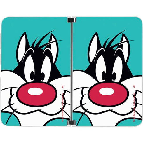 Looney Tunes Sylvester Zoomed In Surface Duo Skin