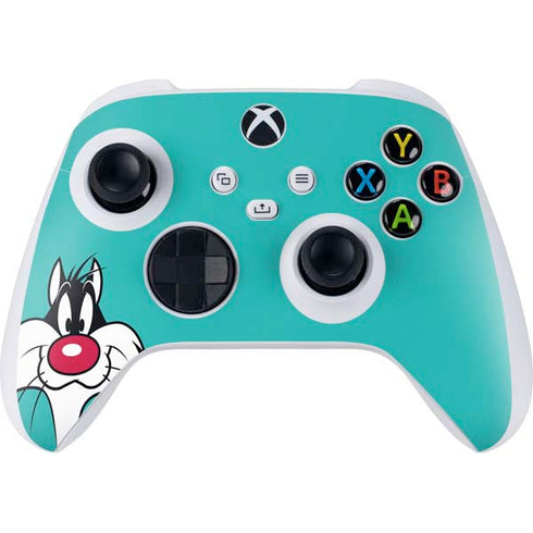 Looney Tunes Sylvester Zoomed In Xbox Series S Controller Skin