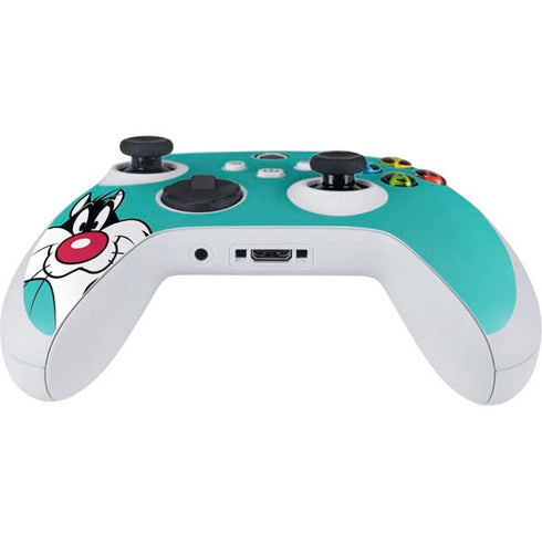 Looney Tunes Sylvester Zoomed In Xbox Series S Controller Skin