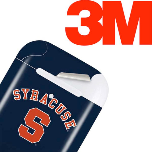 Syracuse S Blue Apple AirPods Skin