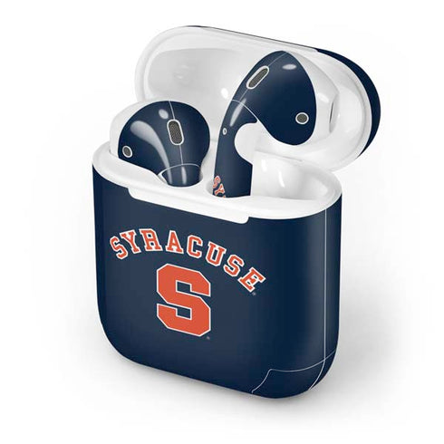 Syracuse S Blue Apple AirPods Skin