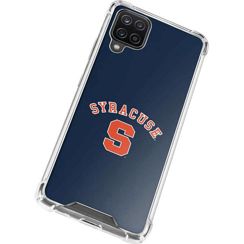 Syracuse S Blue Galaxy A12 Clear Case