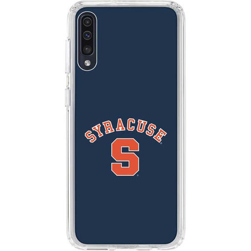 Syracuse S Blue Galaxy A50 Clear Case