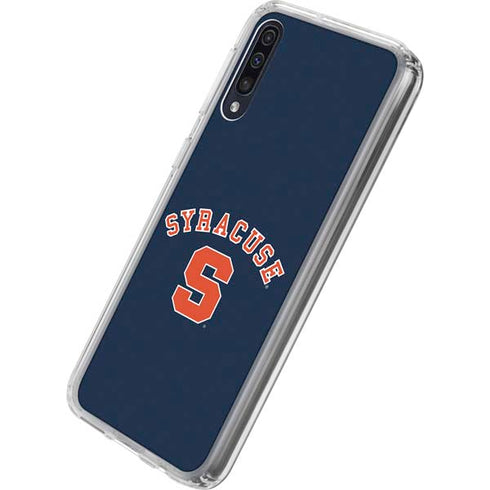 Syracuse S Blue Galaxy A50 Clear Case