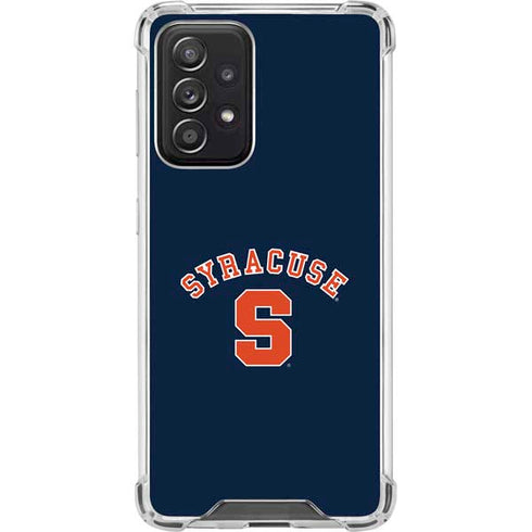 Syracuse S Blue Galaxy A52 5G Clear Case