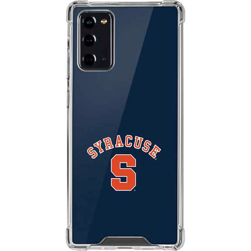 Syracuse S Blue Galaxy Note20 5G Clear Case