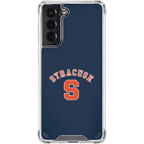 Syracuse S Blue Galaxy S21 5G Clear Case