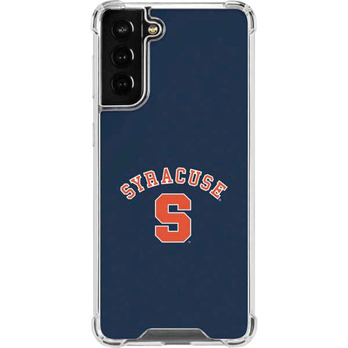 Syracuse S Blue Galaxy S21 FE Clear Case