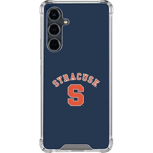Syracuse University S Blue Galaxy S23 FE Clear Case