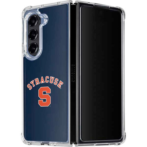 Syracuse University S Blue Galaxy Z Fold5 5G Clear Case