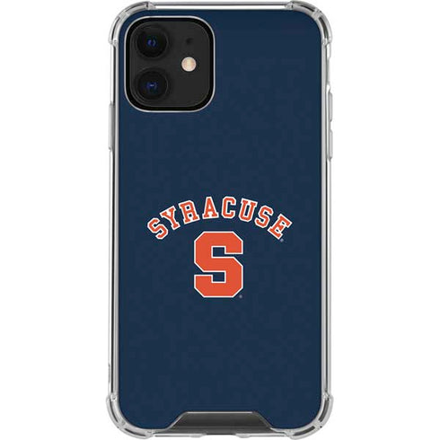 Syracuse S Blue iPhone 12 Clear Case