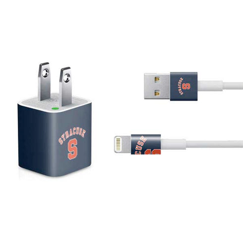 Syracuse S Blue iPhone Charger (5W USB) Skin