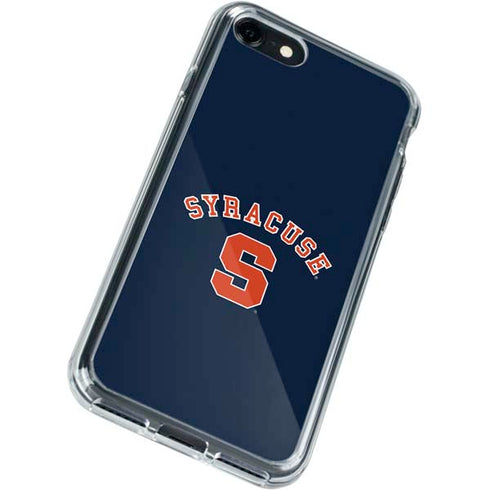 Syracuse S Blue iPhone SE (2nd & 3rd Gen) Clear Case