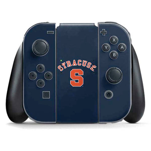 Syracuse University S Blue Nintendo Switch (2017-2021) Joy-Con Controller Skin