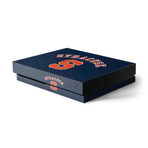 Syracuse S Blue Xbox One X Console Skin