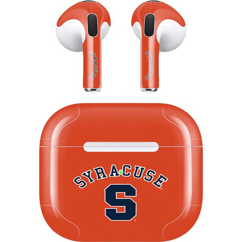 Syracuse S Orange Apple AirPods (3rd Gen 2021) Skin