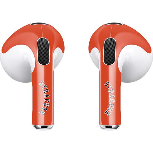 Syracuse S Orange Apple AirPods (3rd Gen 2021) Skin