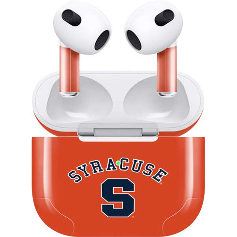 Syracuse S Orange Apple AirPods (3rd Gen 2021) Skin