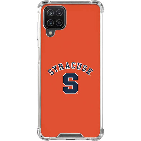 Syracuse S Orange Galaxy A12 Clear Case