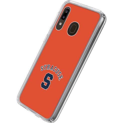 Syracuse S Orange Galaxy A20 Clear Case