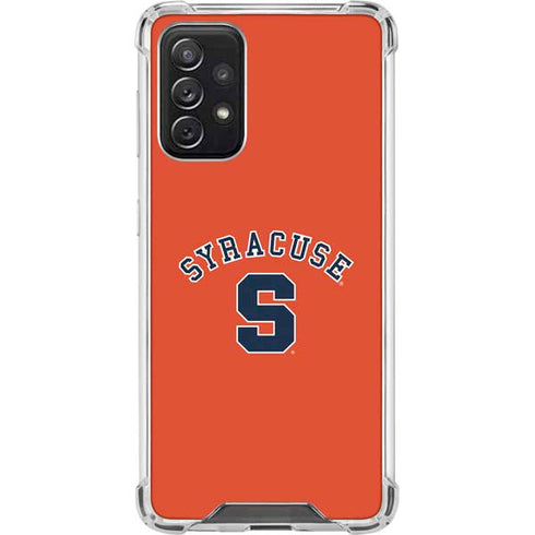Syracuse S Orange Galaxy A72 5G Clear Case