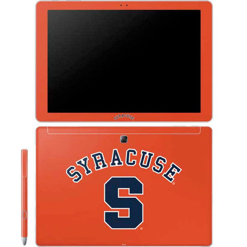 Syracuse S Orange Galaxy Book 12in Skin