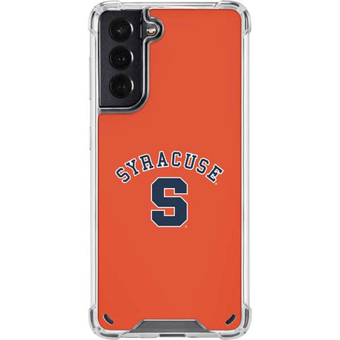 Syracuse S Orange Galaxy S21 5G Clear Case