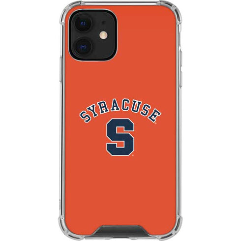 Syracuse S Orange iPhone 12 Clear Case