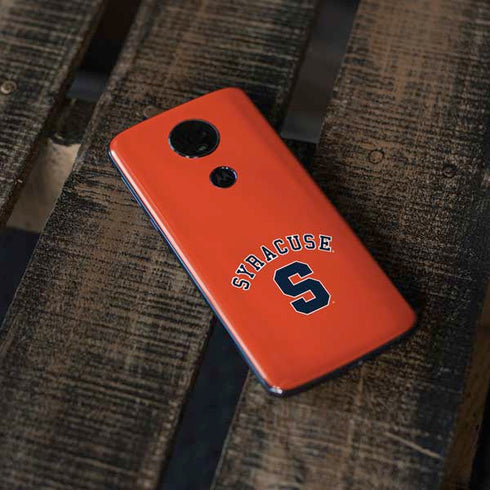 Syracuse S Orange Moto E5 Plus Skin
