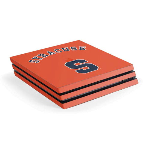 Syracuse S Orange PS4 Pro Console Skin